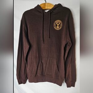 Yellowstone Dutton Ranch Hoodie Mens M Brown Ride For The Brand Official 2023